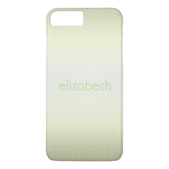 Einzigartig Elegant Einfach Personalisierter Grüne Case-Mate iPhone Hülle (Rückseite)