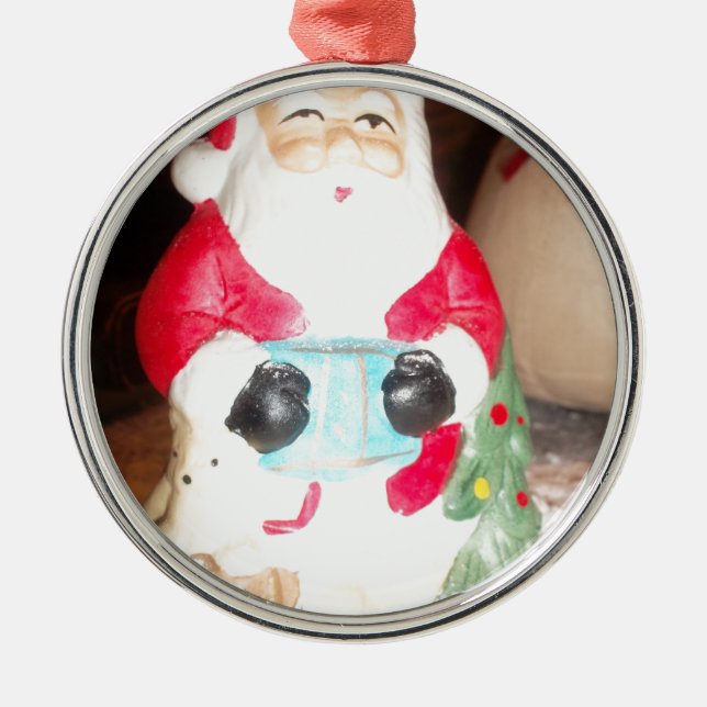 einzigartig, elegant, schick, modern, stilvoll, silbernes ornament (Vorne)