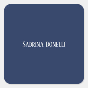 Einzigartig elegant Schlicht Quadratischer Aufkleber