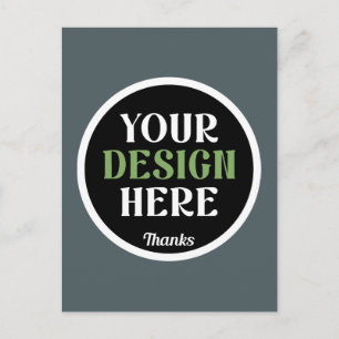 Einzigartig, elegant, trendy und chic postkarte