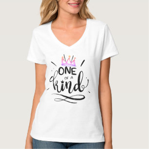 EINZIGARTIG - Frauen V-Ausschnitt T-Shirt Oberteil