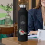 Einzigartig frohe Weihnachten Minimalistische Cust Trinkflasche<br><div class="desc">Personalisieren Sie diese,  indem Sie Ihren Namen hinzufügen. Große Weihnachten / Winter Geschenk Ideen für Ihre Freunde und Familie.</div>