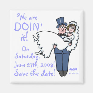 Einzigartig Funny Lowprice Save the Date Magnet