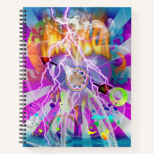 Einzigartig gestaltetes surrealistisches Kunstwerk Notizbuch