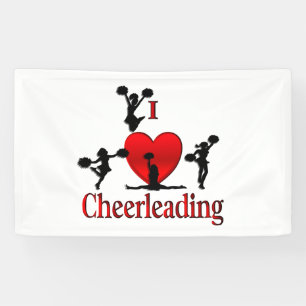 Einzigartig I Herz Cheerleader Banner