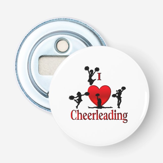 Einzigartig I Herz Cheerleader Flaschenöffner (Vorderseite)