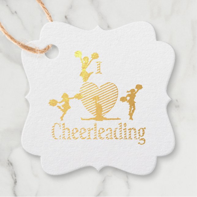 Einzigartig I Herz Cheerleader Geschenkanhänger (Vorderseite)