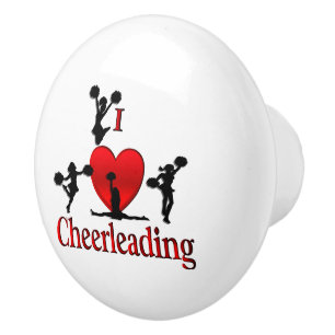 Einzigartig I Herz Cheerleader Keramikknauf