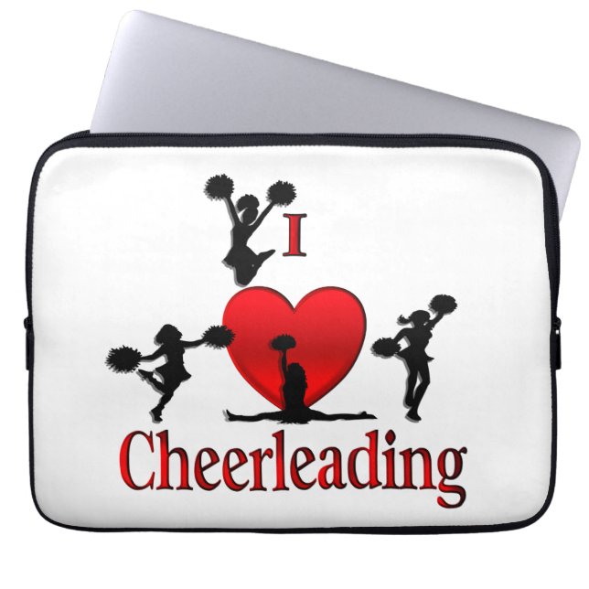 Einzigartig I Herz Cheerleader Laptopschutzhülle (Vorderseite)