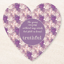 Einzigartig in Glasur/lila floral