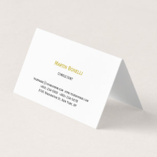 Einzigartig klassisch, einfach Minimalistisch Visitenkarten