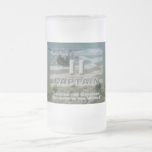 Einzigartig konzipierter Kommandeur Mattglas Bierglas