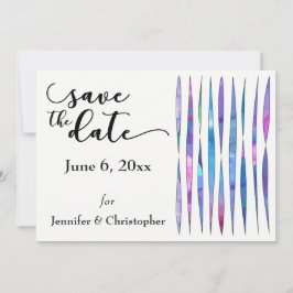 Einzigartig Lila, rosa, blau modern Save the Date