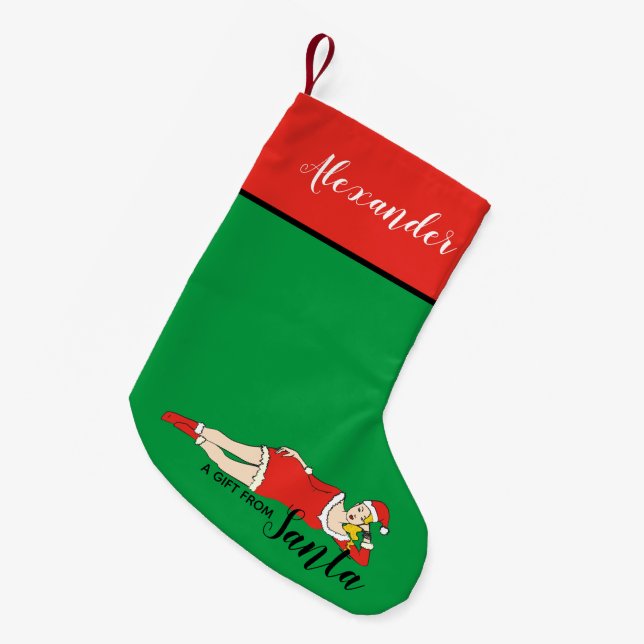 Einzigartig Lustig Kleiner Weihnachtsstrumpf (Vorderansicht (hängend))