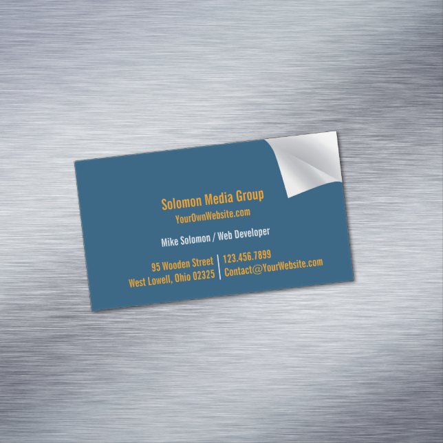 Einzigartig Magnetische Visitenkarte (Beispiel)