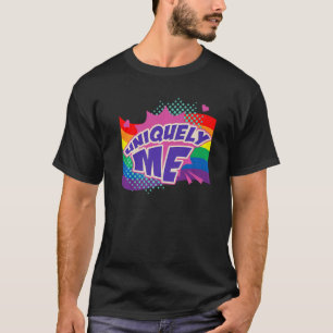 Einzigartig Me Lgbtq Gay Rights Proud Pride Rainbo T-Shirt