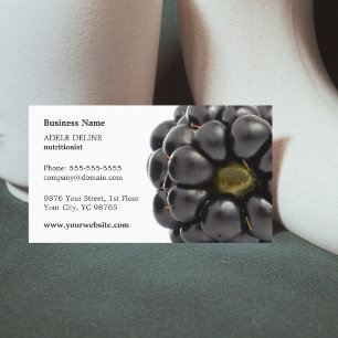 Einzigartig Modern BlackBerry Fruit Nutritionist Visitenkarte