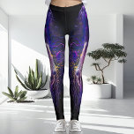Einzigartig modern und dazzling Ultraviolett gedru Leggings<br><div class="desc">( Gedrucktes Ultraviolett-Aussehen, nicht wirklich Ultraviolett ) Erleben Sie mit diesen einzigartigen Ultraviolett-Leggings modernen und blendenden Stil! Die Leggings sind hell, lebhaft, ultraviolett und schwarz gehalten und zeichnen sich durch ein extravagantes lila und gelbes trendiges Design aus. Freuen Sie sich auf einen zeitgenössischen, lässigen Stil mit einem aufwändigen trendigen Kleidungsmuster...</div>