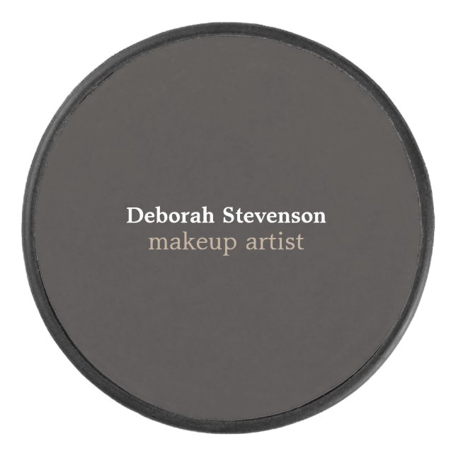 Einzigartig Moderne Graue Angewohnheit Eishockey Puck (Vorderseite)