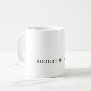 Einzigartig moderne schlichte Ihr Name Minimalist Kaffeetasse