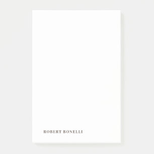 Einzigartig moderne schlichte Namen Minimalist Post-it Klebezettel