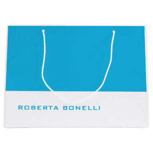 Einzigartig Modernes Minimalistisches Blau Große Geschenktüte
