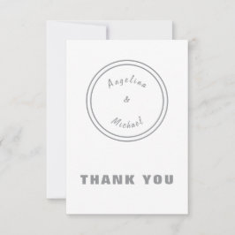 Einzigartig Modernes Minimalistisches Schlicht Dankeskarte