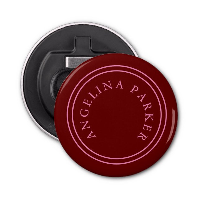 Einzigartig Modernes Minimalistisches Schlicht Flaschenöffner (Vorderseite)