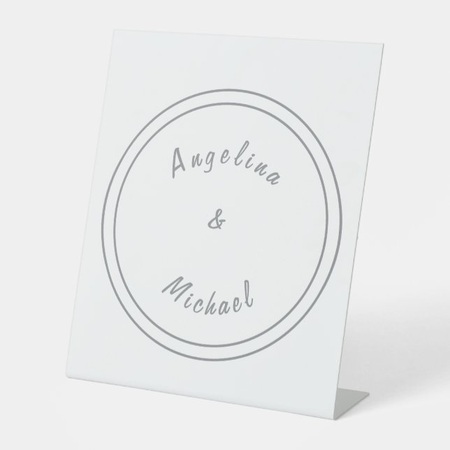 Einzigartig Modernes Minimalistisches Schlicht Sockelschild (Vorderseite)