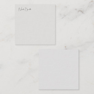 Einzigartig Modernes Platinum Grau Minimalistische Mitteilungskarte