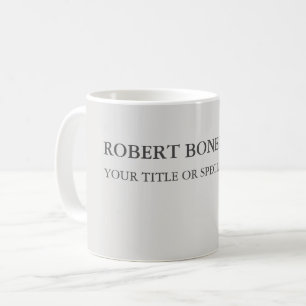 Einzigartig Modernes Platinum Gray Stilvoll Minima Kaffeetasse