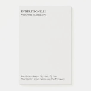 Einzigartig Modernes Platinum Gray Stilvoll Minima Post-it Klebezettel