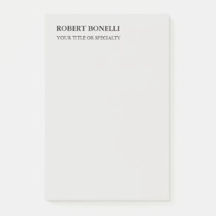 Einzigartig Modernes Platinum Gray Stilvoll Minima Post-it Klebezettel