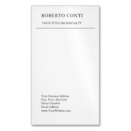 Einzigartig Modernes Schlichtes Minimalistisch Magnetische Visitenkarte