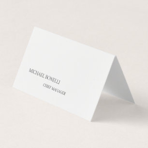 Einzigartig Modernes Schwarz/Weiß Minimalistisch Visitenkarten