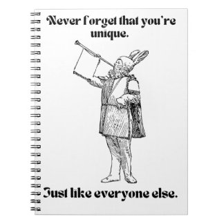 einzigartig notizblock