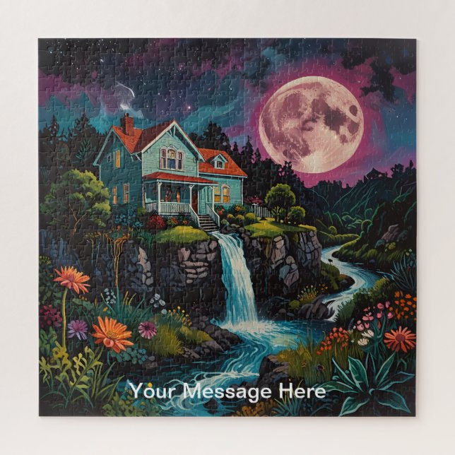 Einzigartig psychedelisch und lustig personalisier puzzle (Vertikal)