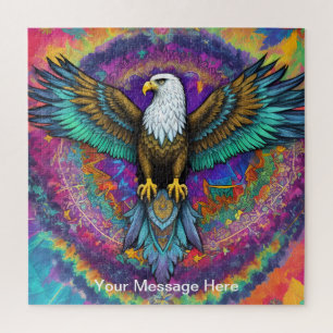 Einzigartig psychedelisch und lustig personalisier puzzle