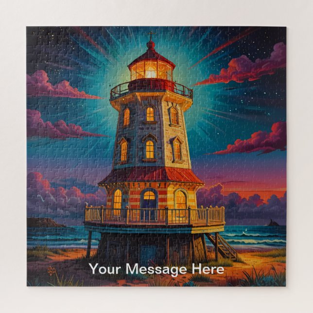 Einzigartig psychedelisch und lustig personalisier puzzle (Vertikal)