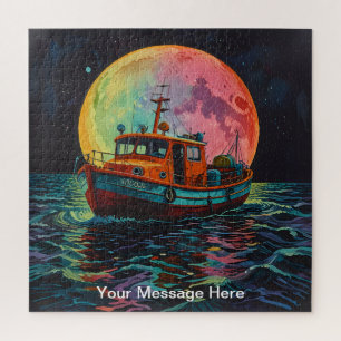 Einzigartig psychedelisch und lustig personalisier puzzle