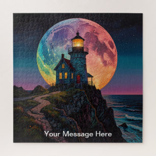 Einzigartig psychedelisch und lustig personalisier puzzle