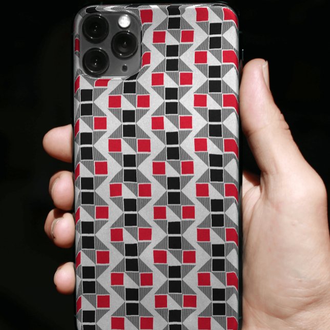 Einzigartig rot und schwarz Moderne Ästhetik Case-Mate iPhone Hülle (Von Creator hochgeladen)