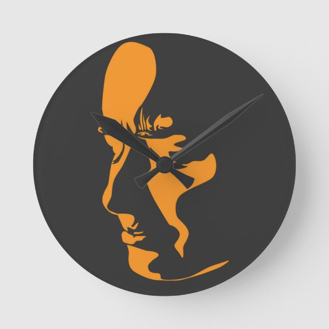 einzigartig runde wanduhr (Vorderseite)