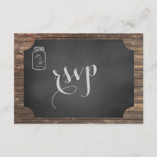 Einzigartig Rustic Mason Jar Wedding RSVP