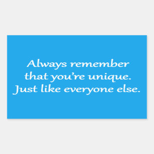 Einzigartig: Sarcastic Zen Phrase Rechteckiger Aufkleber