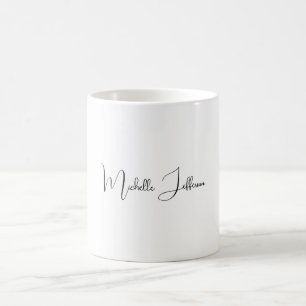 Einzigartig Stilvoll Moderne Schlichte Kalligraphi Kaffeetasse