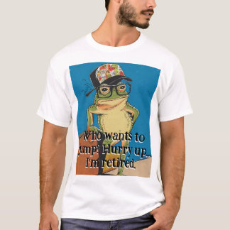 Einzigartig und stilvoll eines Vintagen Frosches T-Shirt