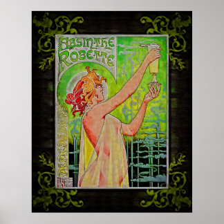 Einzigartig Vintage Absinthe Green Fairy Poster