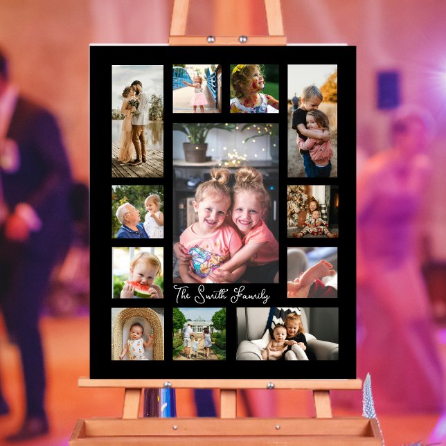 Einzigartige 12 Foto Collage Minimalistisch Einfac Poster (Von Creator hochgeladen)