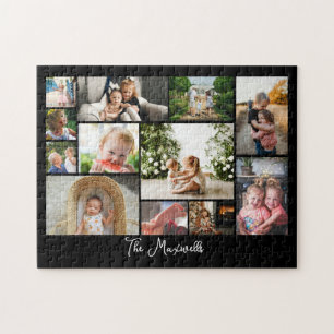 Einzigartige 12 Foto Collage Minimalistisch Einfac Puzzle